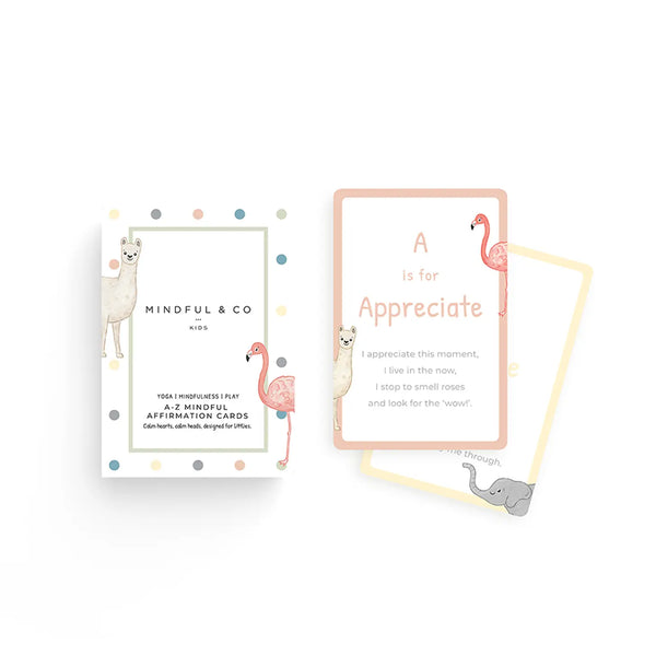 A-Z Mindful Affirmation Cards Mindful and Co Kids Rata and Roo