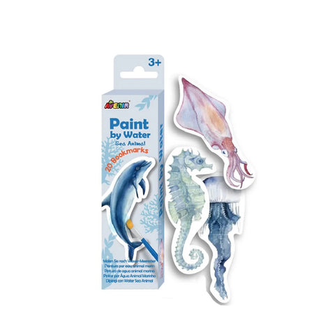 Paint by Water Bookmarks - Sea Animals