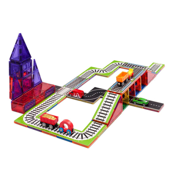 Learn & Grow Magnetic Tile Topper - 36 Piece Train Track Pack Learn and Grow Toys Rata and Roo