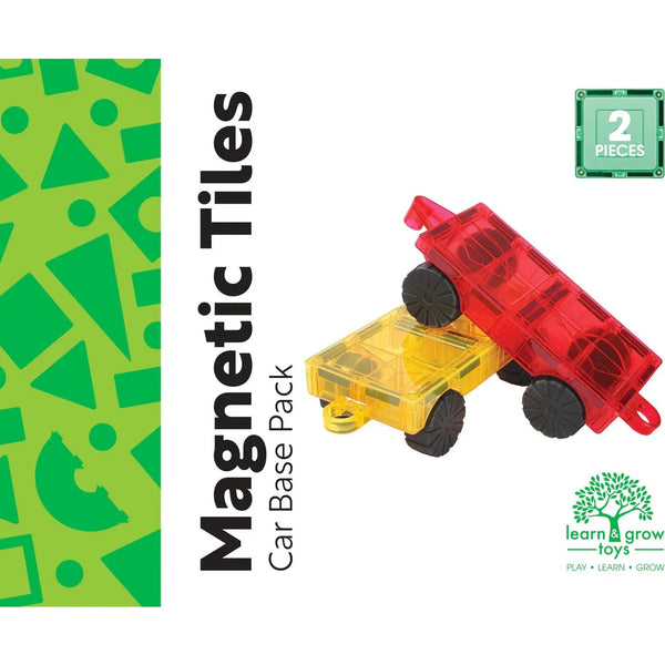 Learn & Grow Magnetic Tiles - 2 Piece Car Base Pack Learn and Grow Toys Rata and Roo