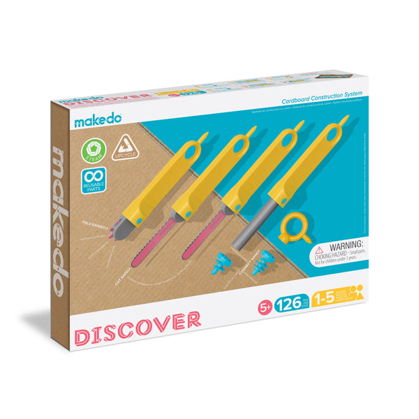 Makedo DISCOVER | Upcycled Cardboard Construction Toolkit Makedo Australia Rata and Roo