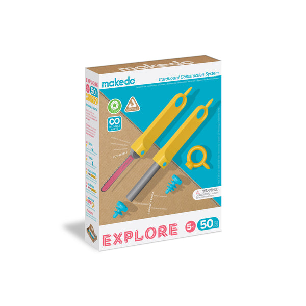 Makedo EXPLORE | Upcycled Cardboard Construction Toolkit Makedo Australia Rata and Roo