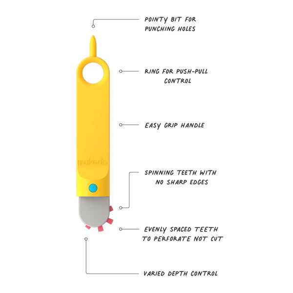 Makedo FOLD-ROLLER | Upcycled Cardboard Construction Toolkit Makedo Australia Rata and Roo