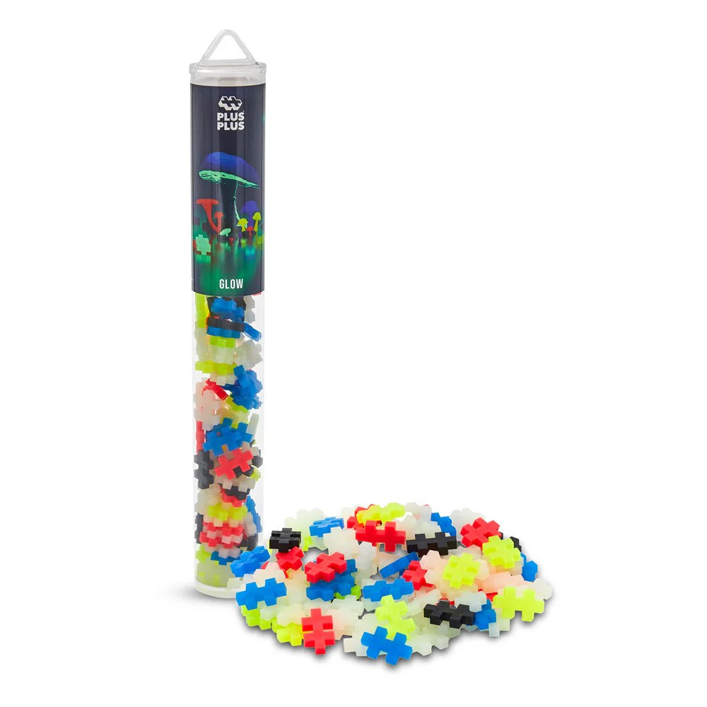 Plus Plus Tube - Glow in the Dark Mix 100pcs Plus Plus Rata and Roo