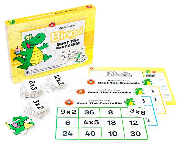 Beat the Crocodile Multiplication Bingo
