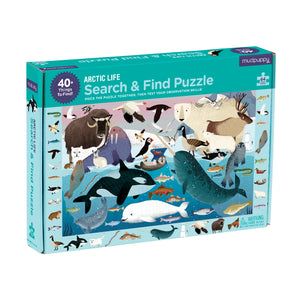 Arctic Life - Search and Find Puzzle Mudpuppy Rata and Roo