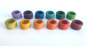 Grapat Rings 12 Colours, 36 pieces Rata and Roo