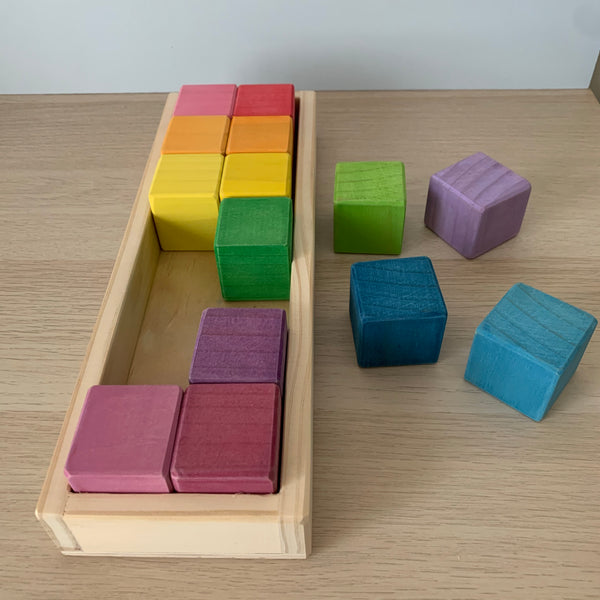 Block Tray - Mini Square Prisms Rata & Roo Toys Rata and Roo