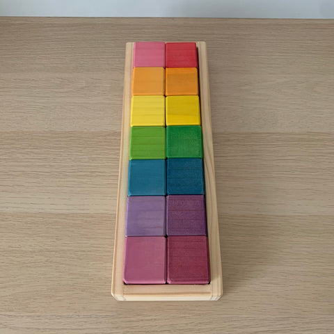 Block Tray - Mini Square Prisms Rata & Roo Toys Rata and Roo