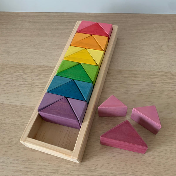 Block Tray - Triangles Rata & Roo Toys Rata and Roo