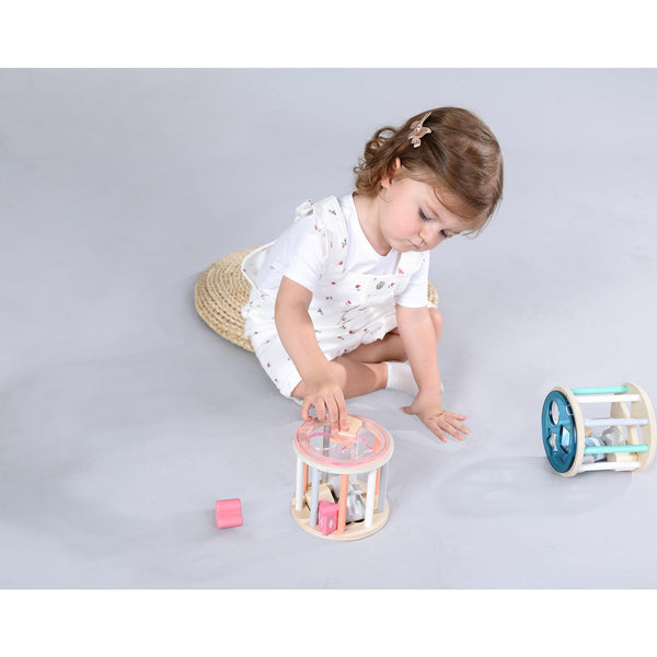 Calm & Breezy Rolling Shape Sorter - Blue Kaper Kidz Rata and Roo