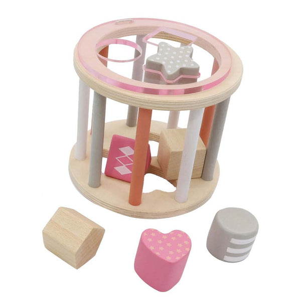 Calm & Breezy Rolling Shape Sorter - Pink Kaper Kidz Rata and Roo