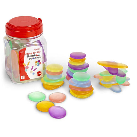 Clear Junior Rainbow Pebbles 36 Edx Education Rata and Roo