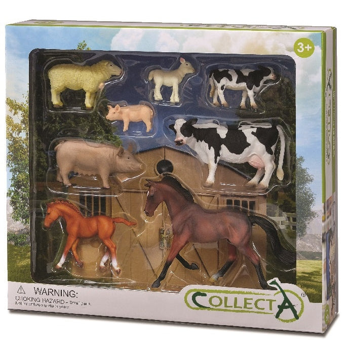 CollectA - Farm Gift Set 8 Farm Animals CollectA Rata and Roo