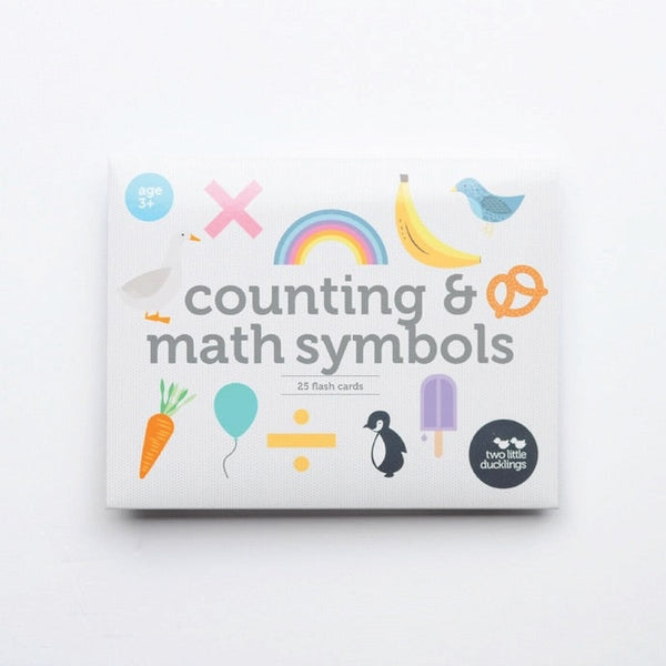 Counting and Math Symbol Flash Cards Two Little Ducklings Rata and Roo