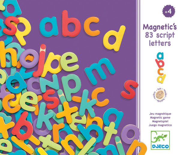 Wooden Magnetic Lower Case Letters
