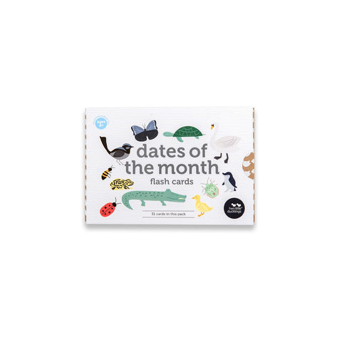 Dates of the Month Flash Cards Two Little Ducklings Rata and Roo