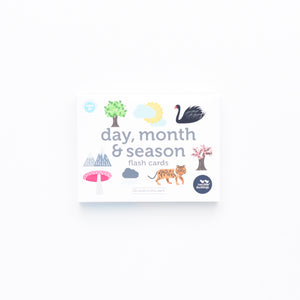 Days, Months and Season Flash Cards Two Little Ducklings Rata and Roo