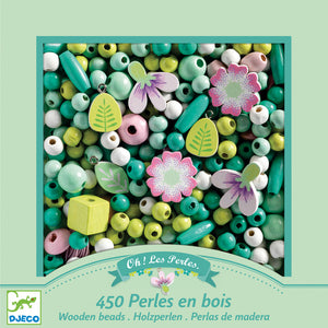 Djeco Wooden Beads - Leaves & Flowers Djeco Rata and Roo