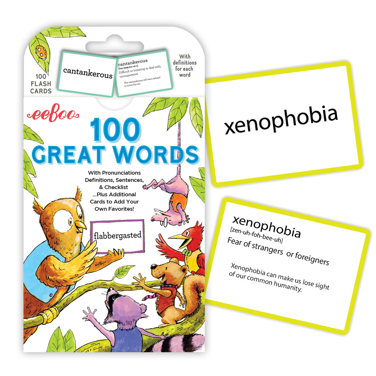 eeBoo Flash Cards - 100 Great Words
