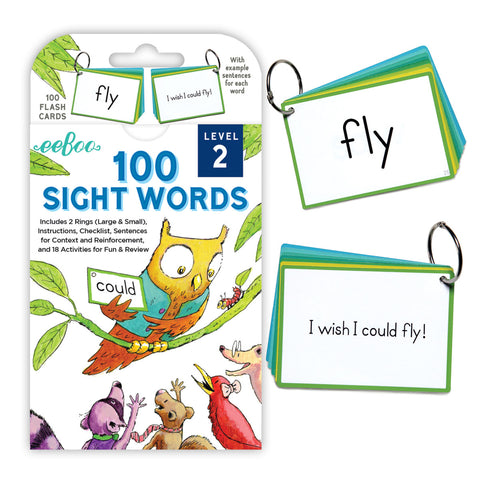 eeBoo Flash Cards - 100 Sight Words Level 2