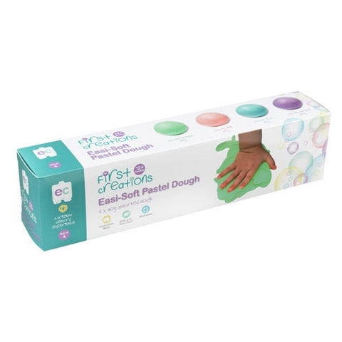 Easi-Soft Pastel Dough Set of 4 EdColours First Creations Rata and Roo