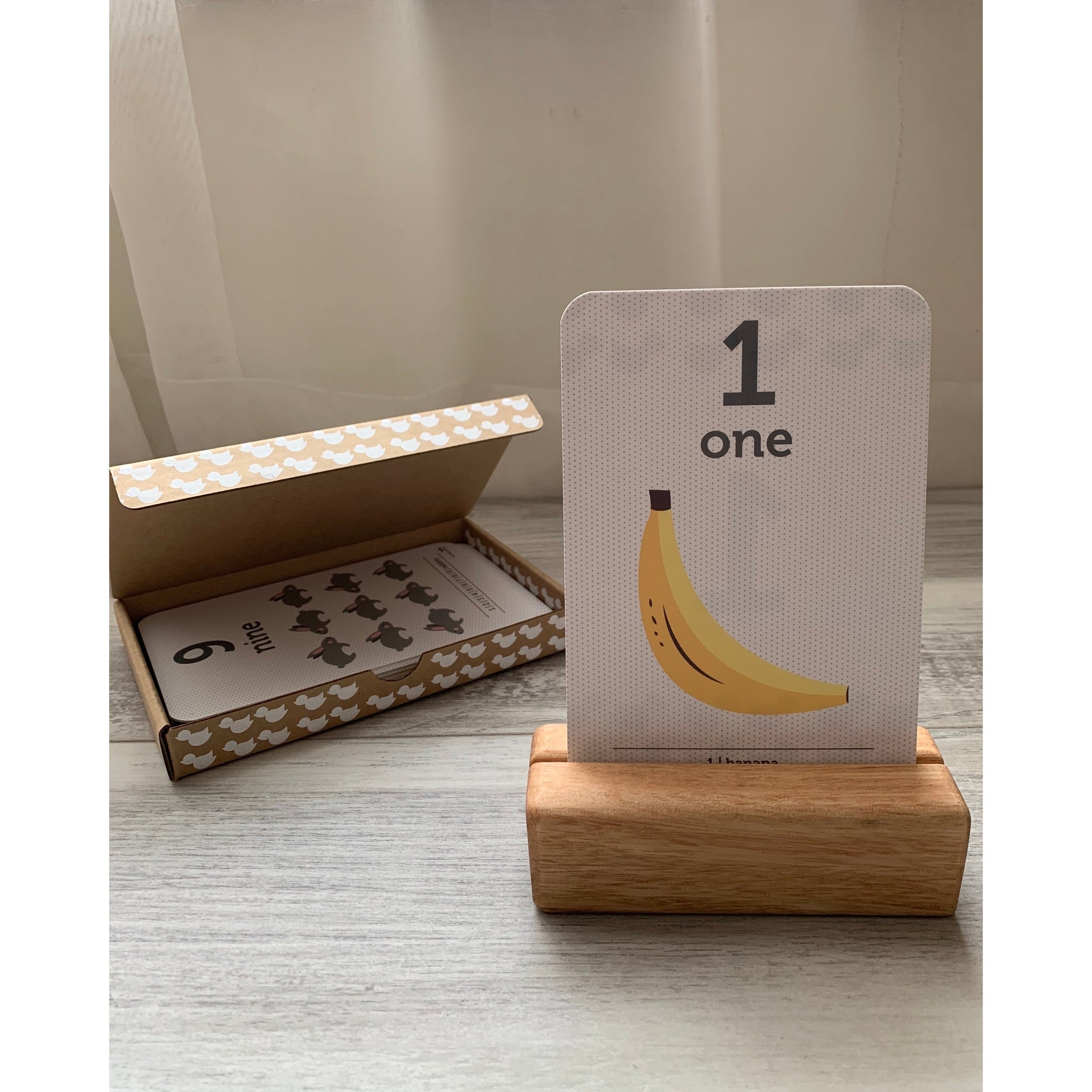 Flash Card Holder - Tasmanian Oak Rata & Roo Toys Rata and Roo