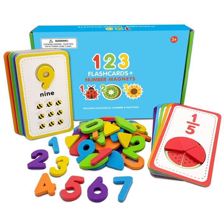 Flashcards & 123 Magnetic Numbers Curious Columbus Rata and Roo