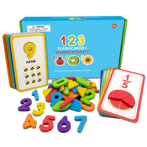 Flashcards & 123 Magnetic Numbers Curious Columbus Rata and Roo