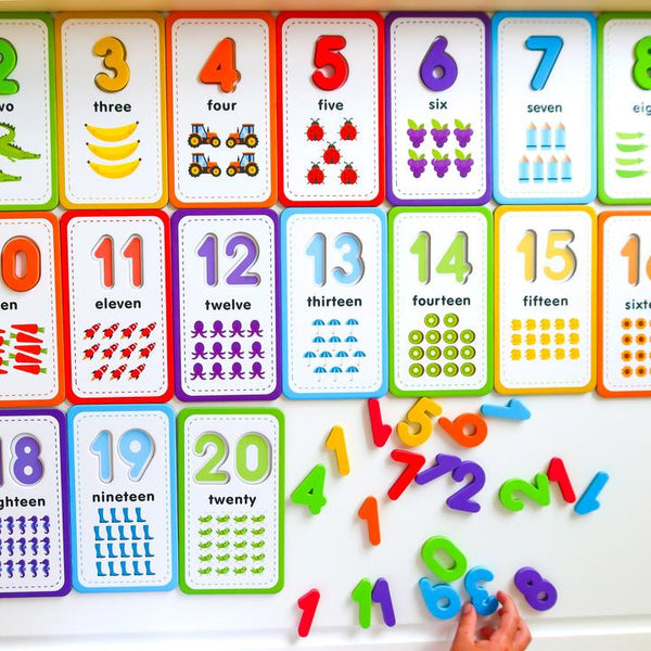 Flashcards & 123 Magnetic Numbers Curious Columbus Rata and Roo