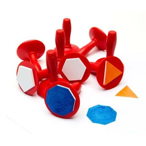 Geometric Stampers - Set of 10 Shapes EdColours Rata and Roo