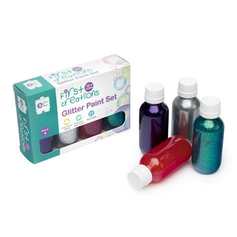 Glitter Paint 100ml Set of 4 EdColours First Creations Rata and Roo