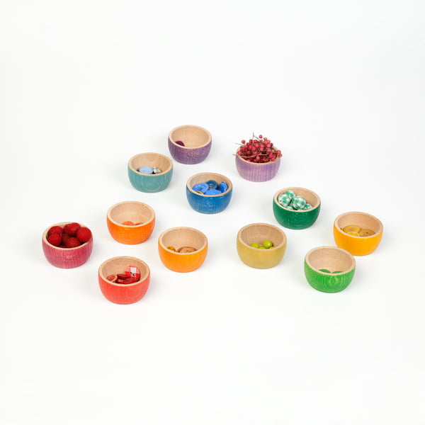 Grapat Coloured Bowls 12 Pieces Grapat Rata and Roo