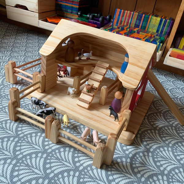 Handmade Wooden Nursery Barn Rata and Roo Rata and Roo