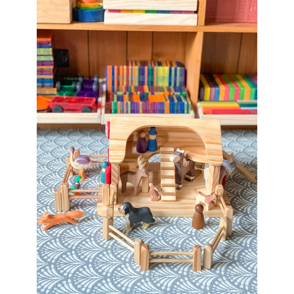 Handmade Wooden Nursery Barn Rata and Roo Rata and Roo