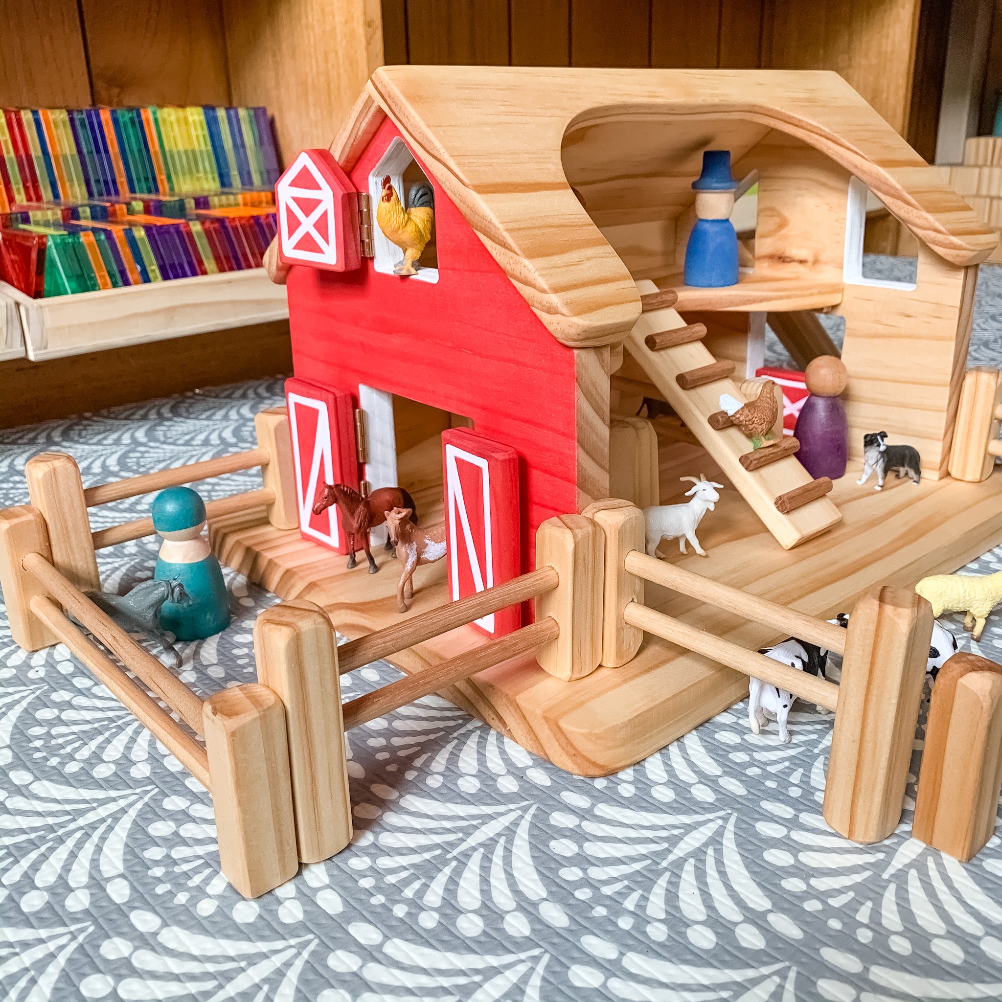 Handmade Wooden Nursery Barn Rata and Roo Rata and Roo