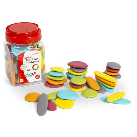 Junior Rainbow Pebbles Earth Colours - 36 Edx Education Rata and Roo