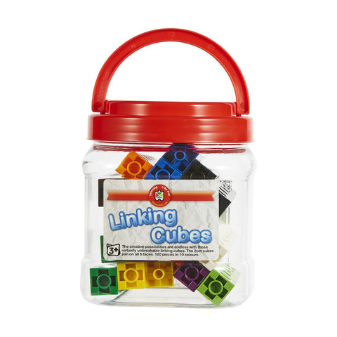 Linking Cubes Jar of 100 Learning Can Be Fun Rata and Roo