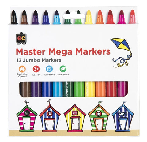 Master Mega Markers Packet of 12