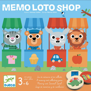 Mémo Loto Shop Game Djeco Rata and Roo