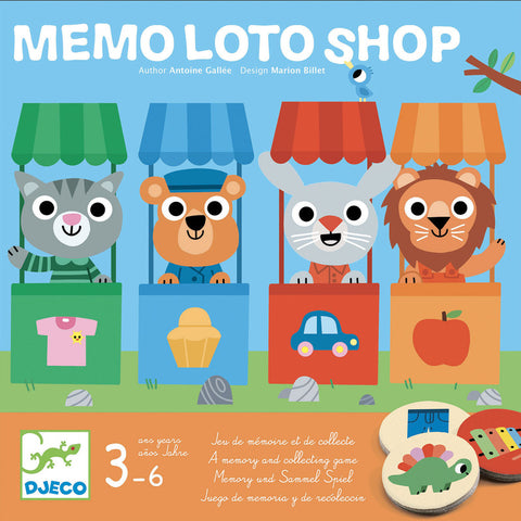 Mémo Loto Shop Game Djeco Rata and Roo