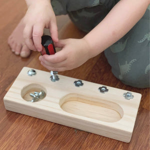 Montessori Screw Board Rata & Roo Toys Rata and Roo