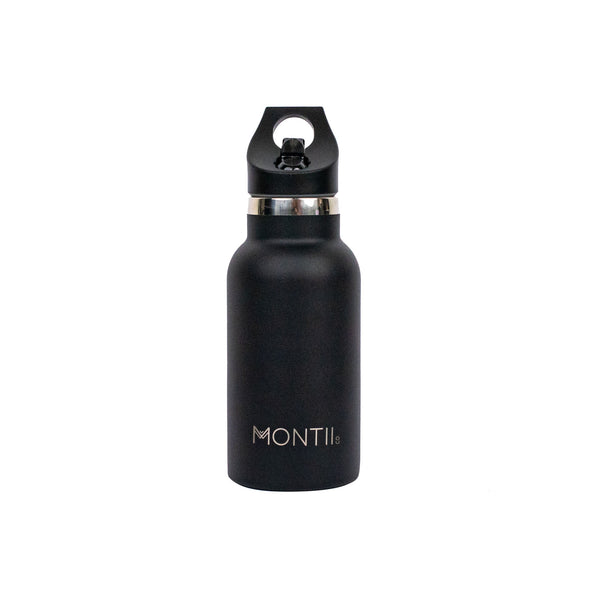 MontiiCo Mini Drink Bottle - Black MontiiCo Rata and Roo