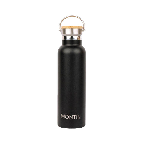 MontiiCo Original Drink Bottle - Black MontiiCo Rata and Roo