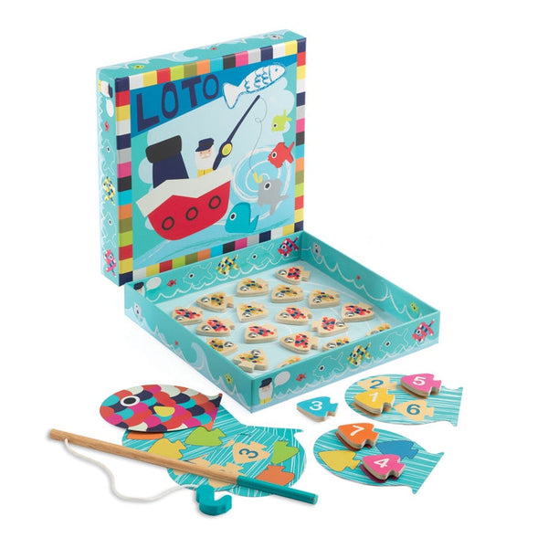 Navy Loto Fishing Game Djeco Rata and Roo