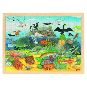 Over and Under Water - 96 Piece Wooden Puzzle