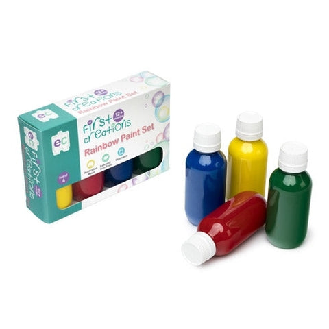 Rainbow Paint 100ml Set of 4 EdColours First Creations Rata and Roo