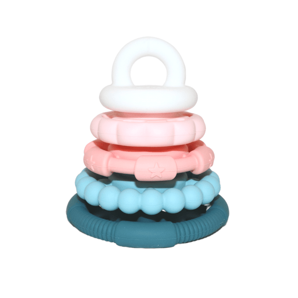 Rainbow Stacker and Teether Toy Jellystone Designs Rata and Roo