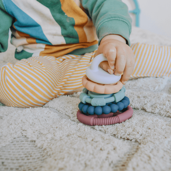 Rainbow Stacker and Teether Toy Jellystone Designs Rata and Roo