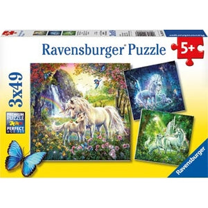 Ravensburger - Beautiful Unicorns 3 x 49 Piece Ravensburger Rata and Roo